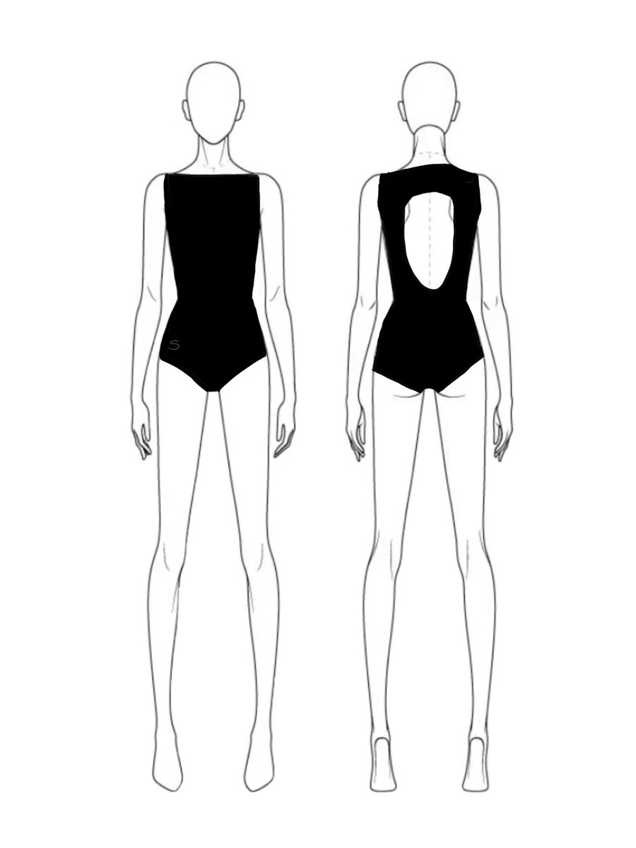 Modelo Intermedio (negro) - frente